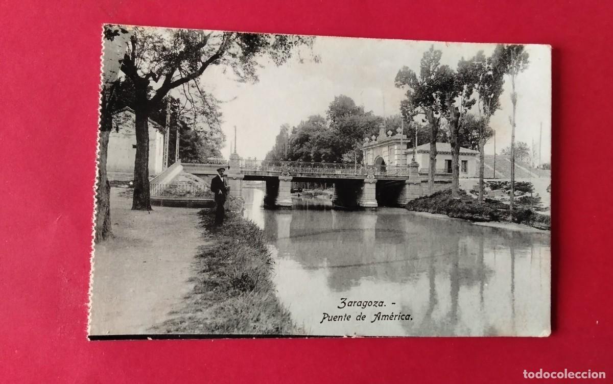 Postales: ZARAGOZA , POSTAL ANTIGUA , BLANCO Y NEGRO - Foto 2
