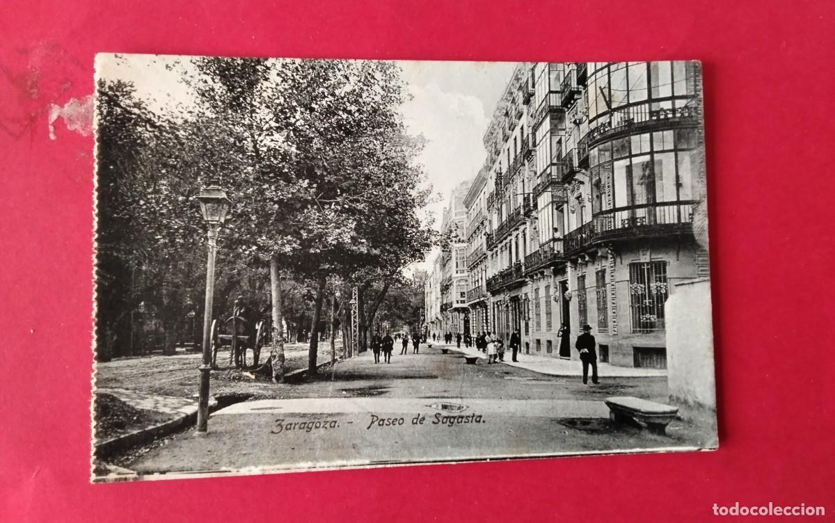 Postales: ZARAGOZA , POSTAL ANTIGUA , BLANCO Y NEGRO - Foto 2