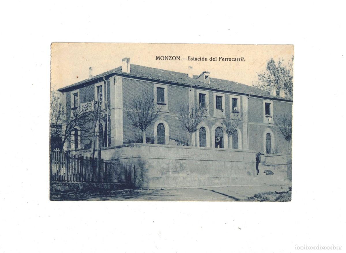 Postales: MONZON. ESTACI&Oacute;N DEL FERROCARRIL - Foto 1