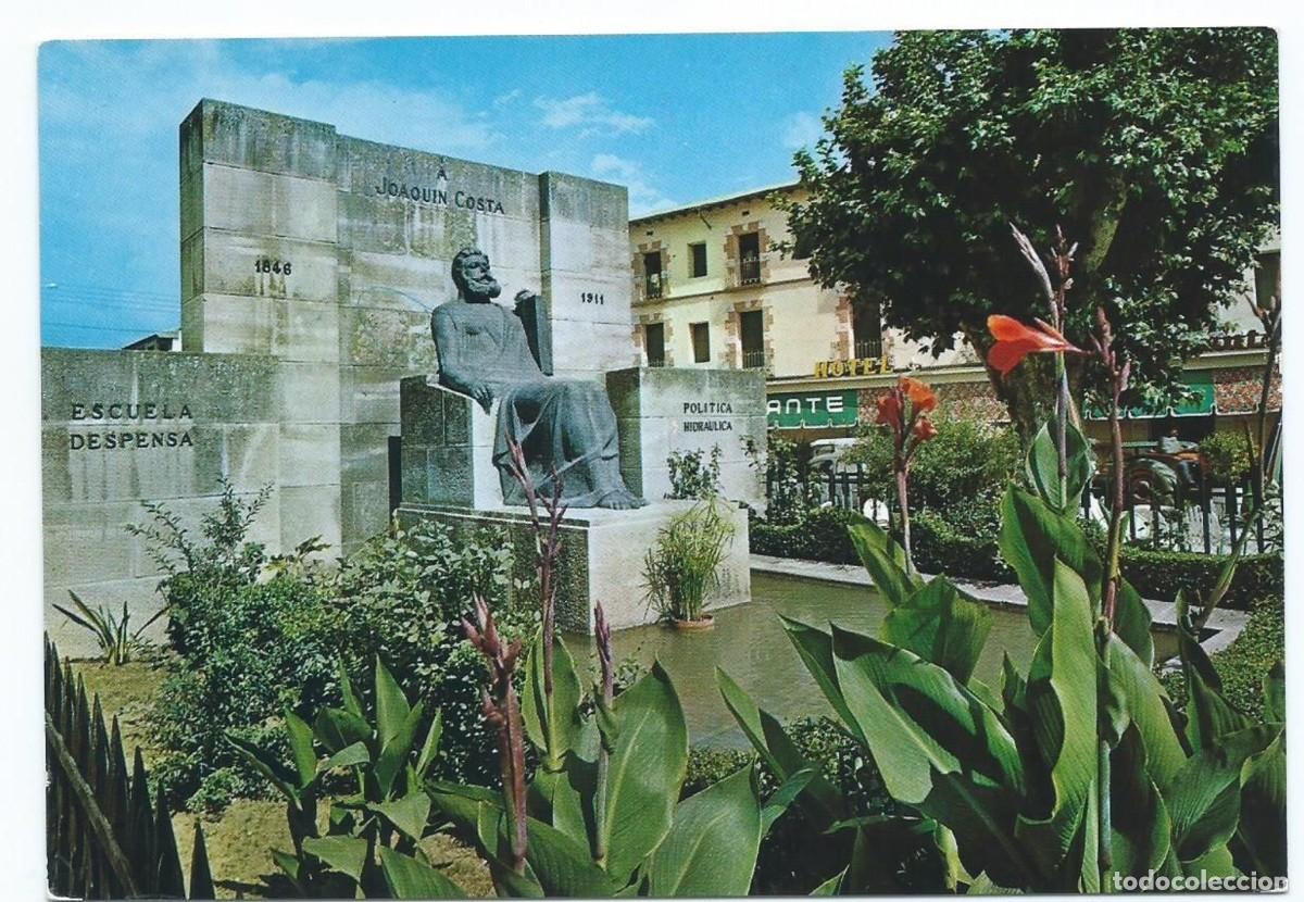 Postales: MONUMENTO A D. JOAQUIN COSTA.- GRAUS / HUESCA - Foto 1