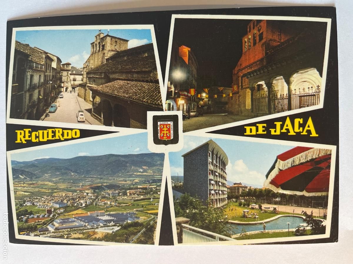Postales: POSTAL. Recuerdo de Jaca. Diversos aspectos - Foto 1