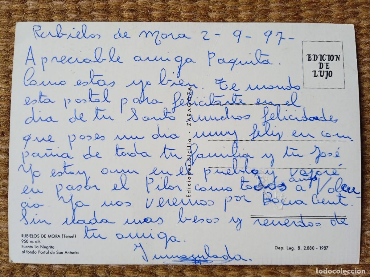 Postales: RUBIELOS DE MORA - TERUEL - ED. SICILIA - Foto 2