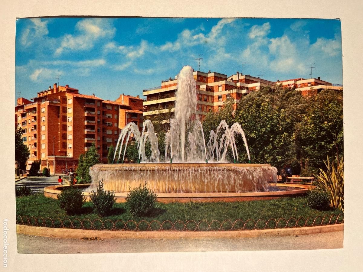 Postales: POSTAL. Huesca. Parque. Fuente. - Foto 1