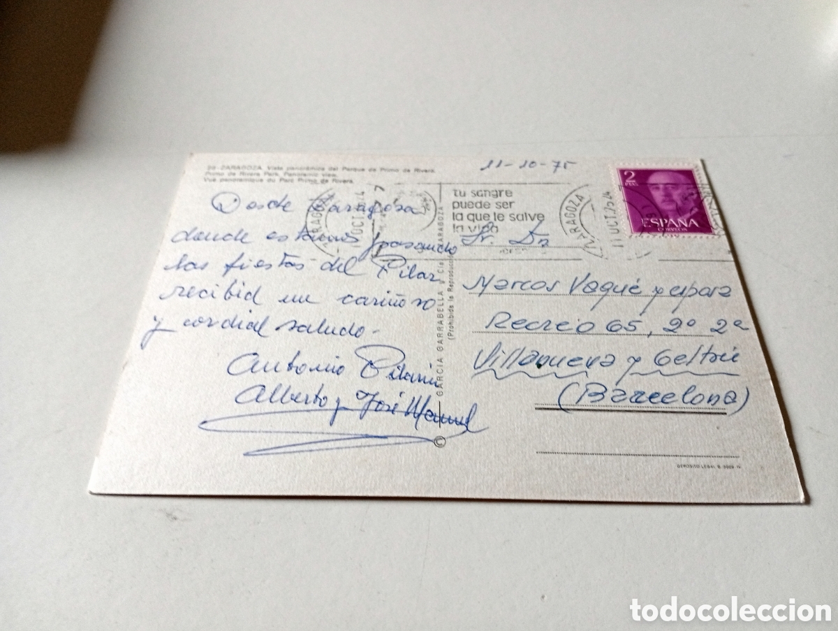 Postales: Postal Zaragoza.......... - Foto 2