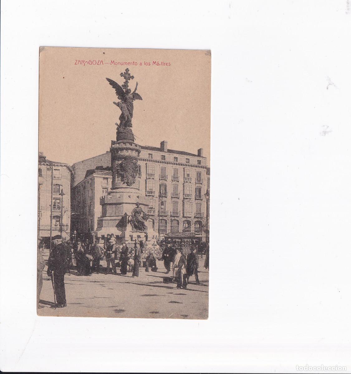 Postales: POSTAL ZARAGOZA.- Monumento a los Martires. - Foto 1