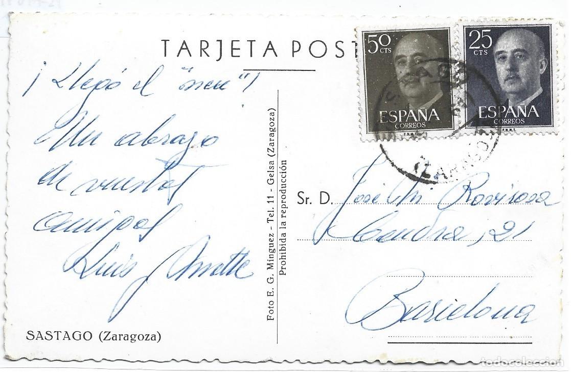 Postales: (PS-77641)POSTAL DE SASTAGO(ZARAGOZA) - Foto 2