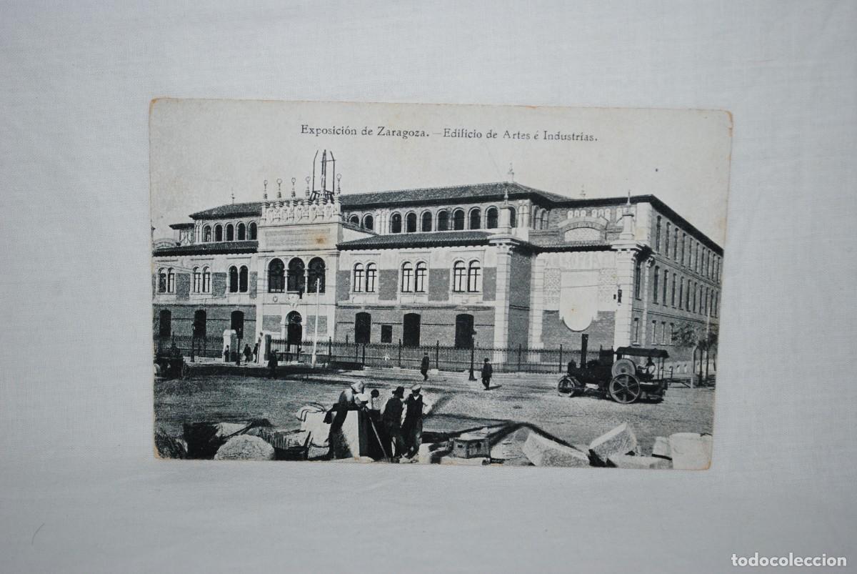 Postales: EXPOSICION DE ZARAGOZA , EDIFICIO DE ARTES . - Foto 1