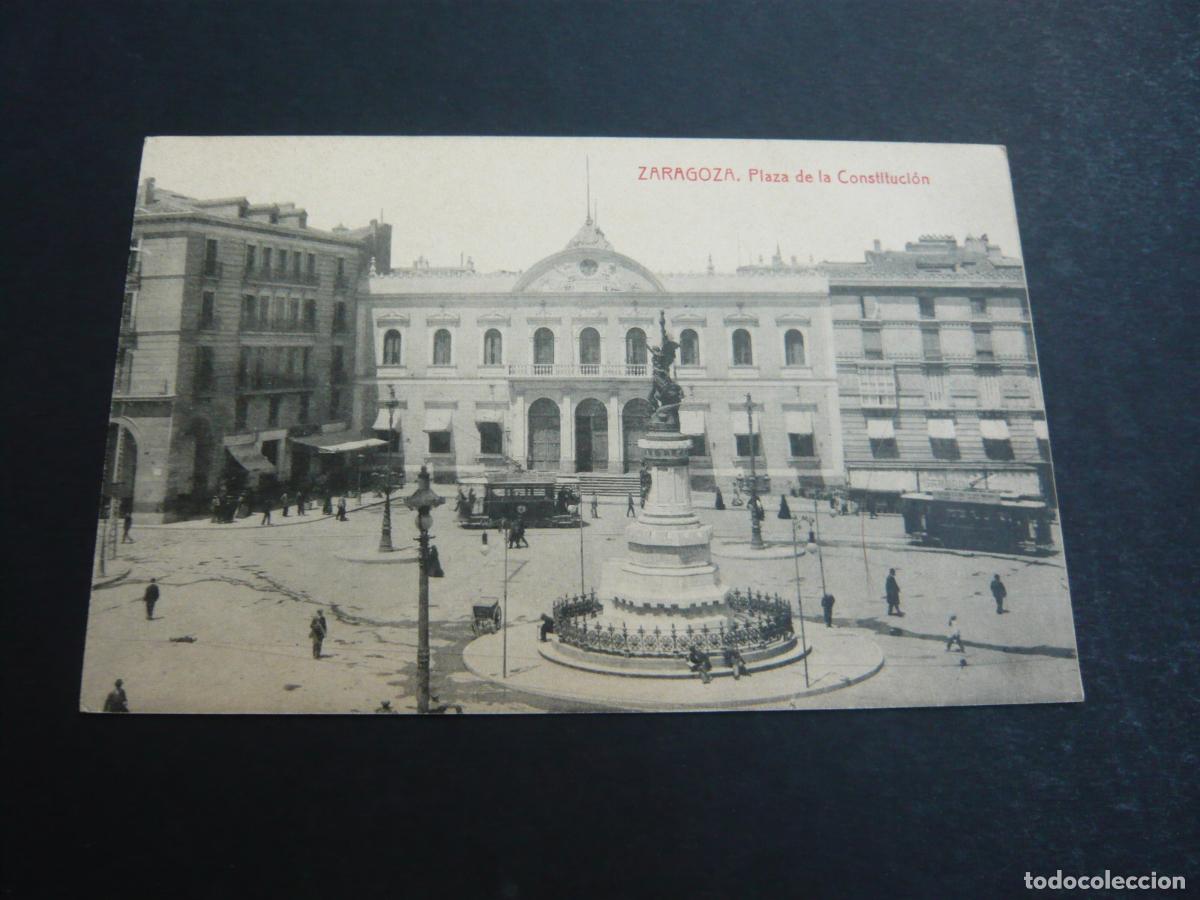 Postales: ZARAGOZA PLAZA DE LA CONSTITUCION - Foto 1