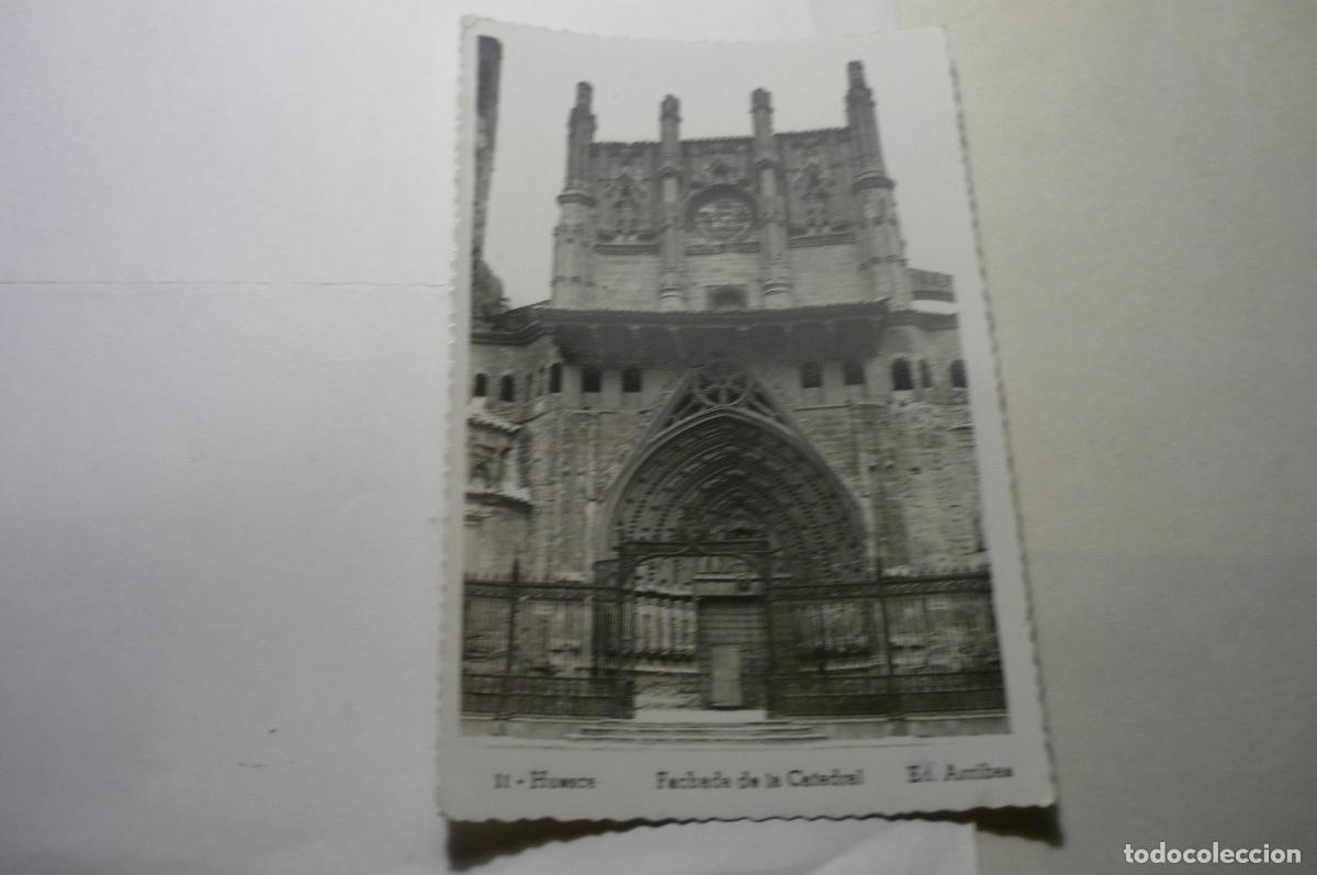 Postales: POSTAL HUESCA CATEDRAL CIRCULADA CM - Foto 1