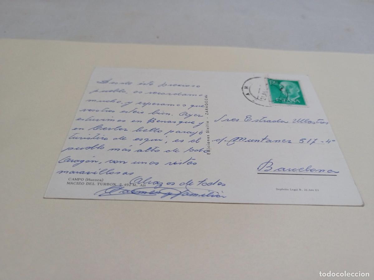 Postales: HUESCA - POSTAL CAMPO - MACIZO DEL TURB&Oacute;N - Foto 2