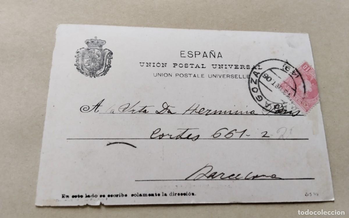 Postales: ZARAGOZA , POSTAL ANTIGUA , BLANCO Y NEGRO - Foto 3
