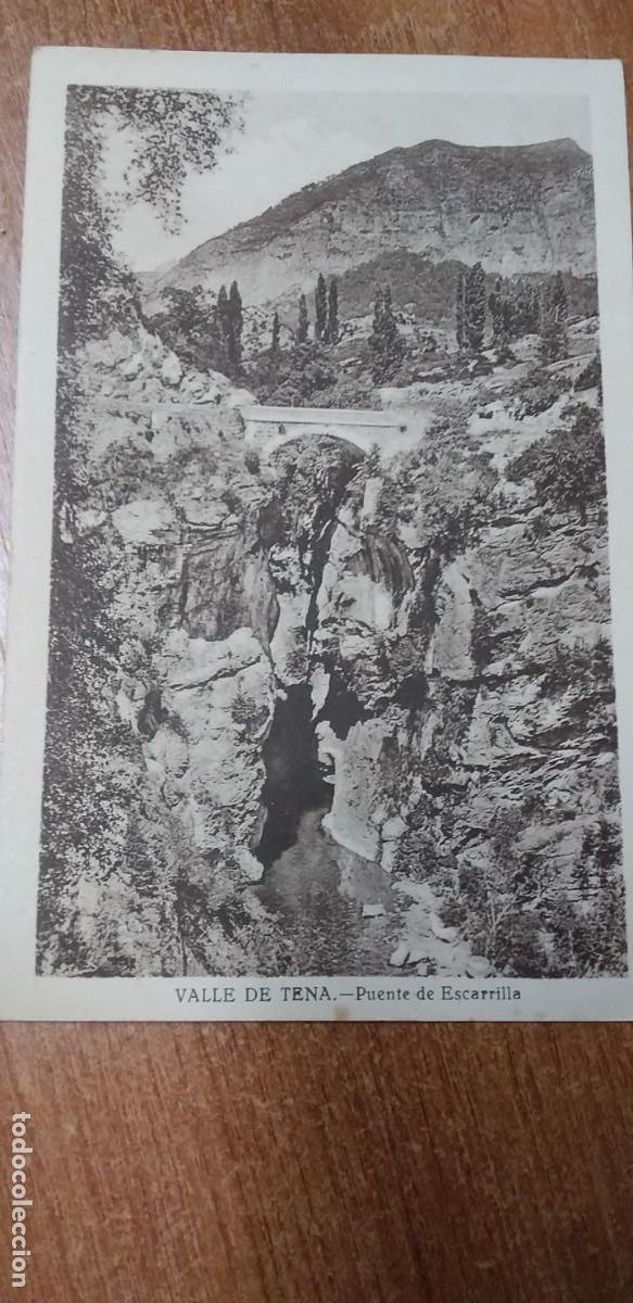 Postales: VALLE DE TENA - PUENTE DE ESCARRILLA - Foto 1