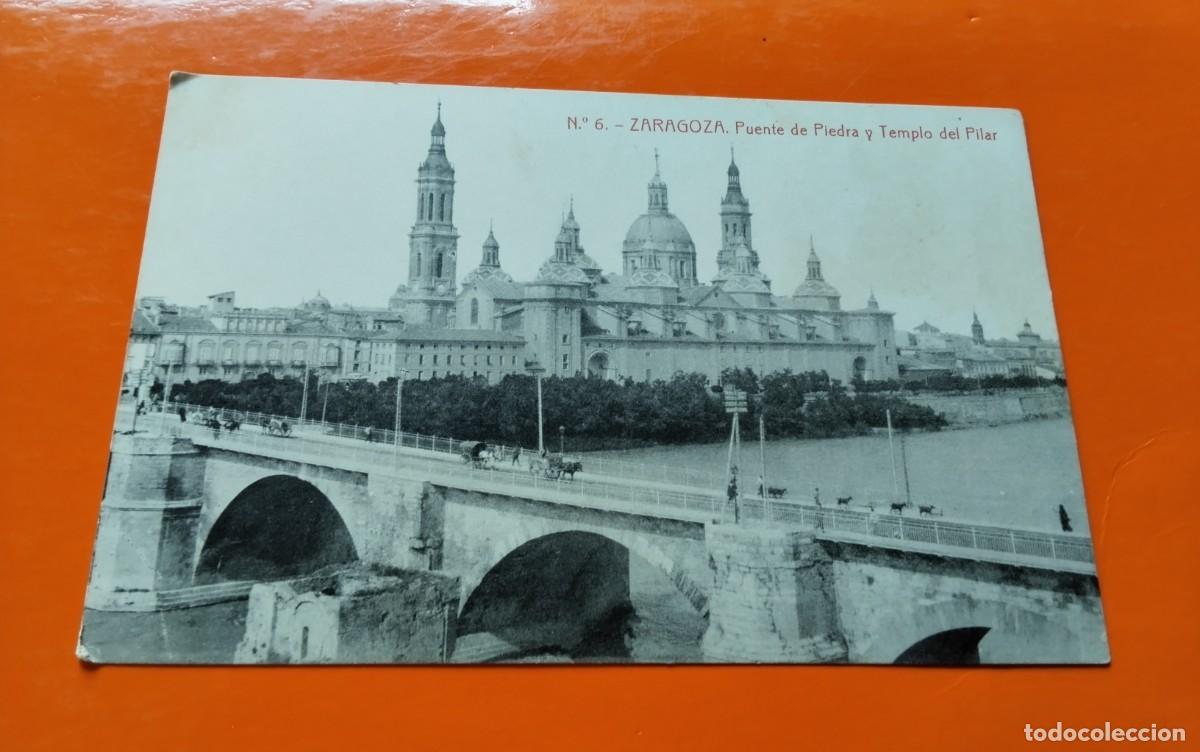 Postales: ZARAGOZA , POSTAL ANTIGUA , BLANCO Y NEGRO - Foto 2