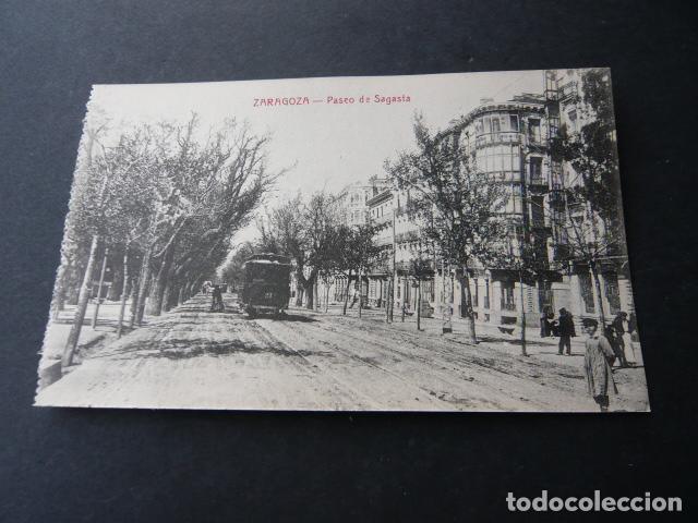 Postales: ZARAGOZA PASEO DE SAGASTA - Foto 1
