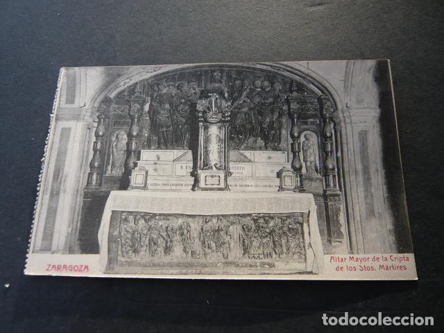 Postales: ZARAGOZA ALTAR MAYOR DE LA CRIPTA DE LOS SANTOS MARTIRES - Foto 1