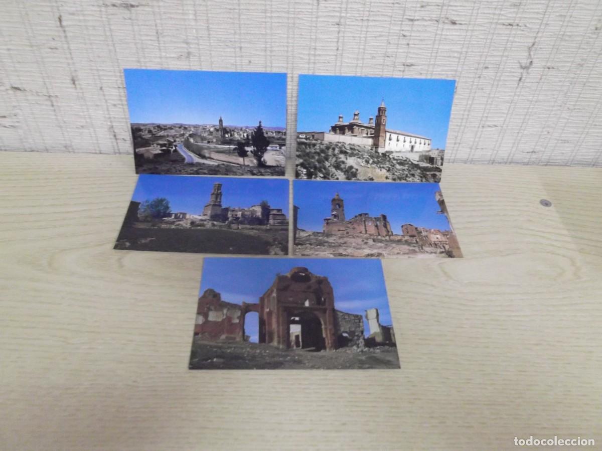 Postales: Cinco postales diferentes de Belchite.Sin uso - Foto 1
