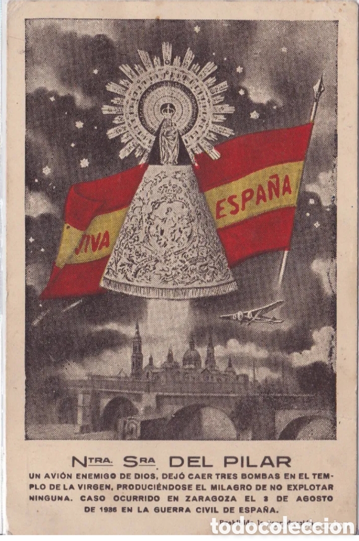 Postales: ZARAGOZA - NUESTRA SE&Ntilde;ORA DEL PILAR - EDICIONES GUARDIA - Foto 1
