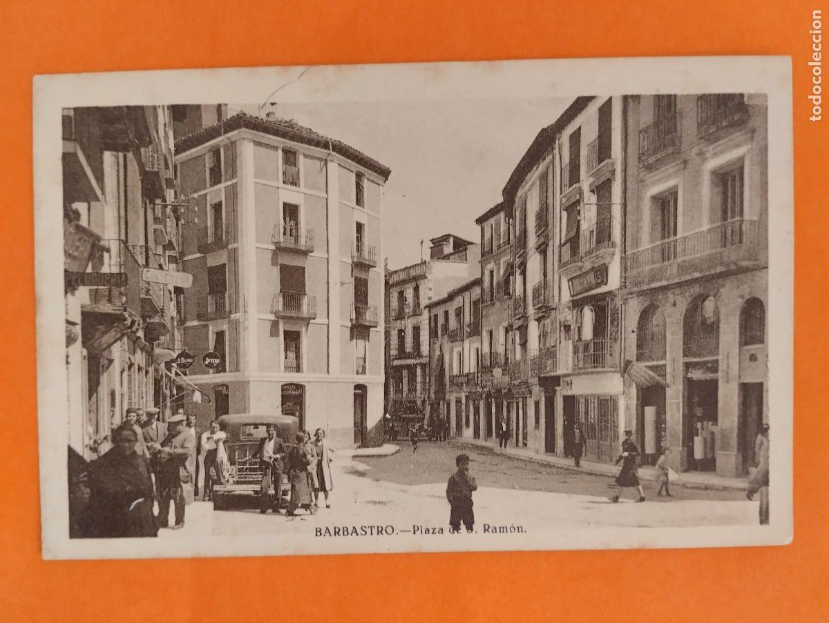 Postales: HUESCA. BARBASTRO. PLAZA DE S. RAMON - Foto 1