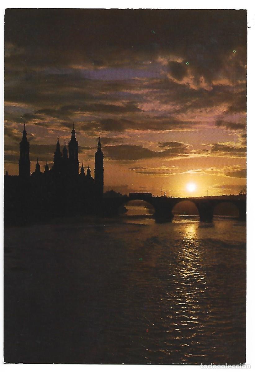 Postales: PUESTA DE SOL - SUNSET.- ZARAGOZA - Foto 1