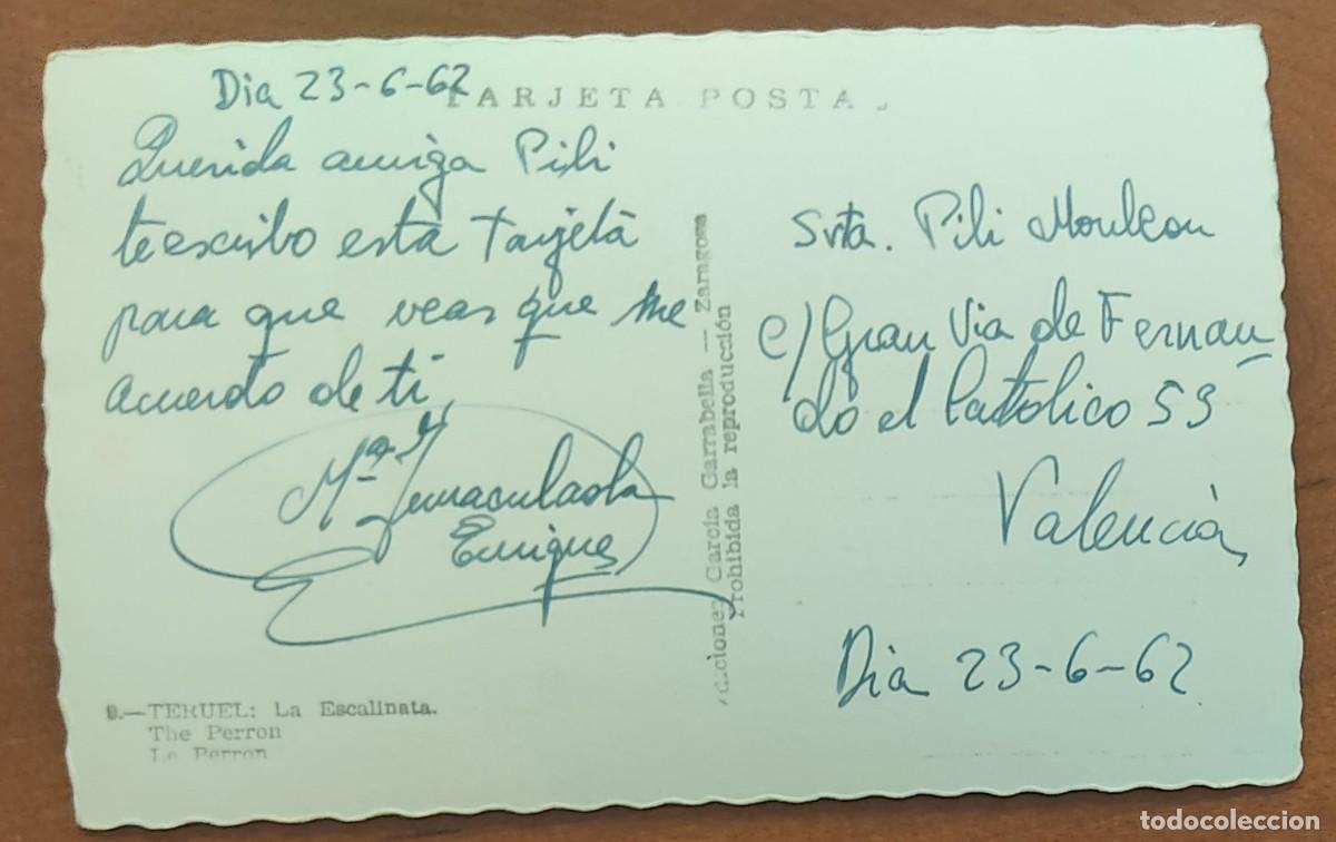 Postales: 9. TERUEL. LA ESCALINATA - GARC&Iacute;A GARRABELLA - Foto 2
