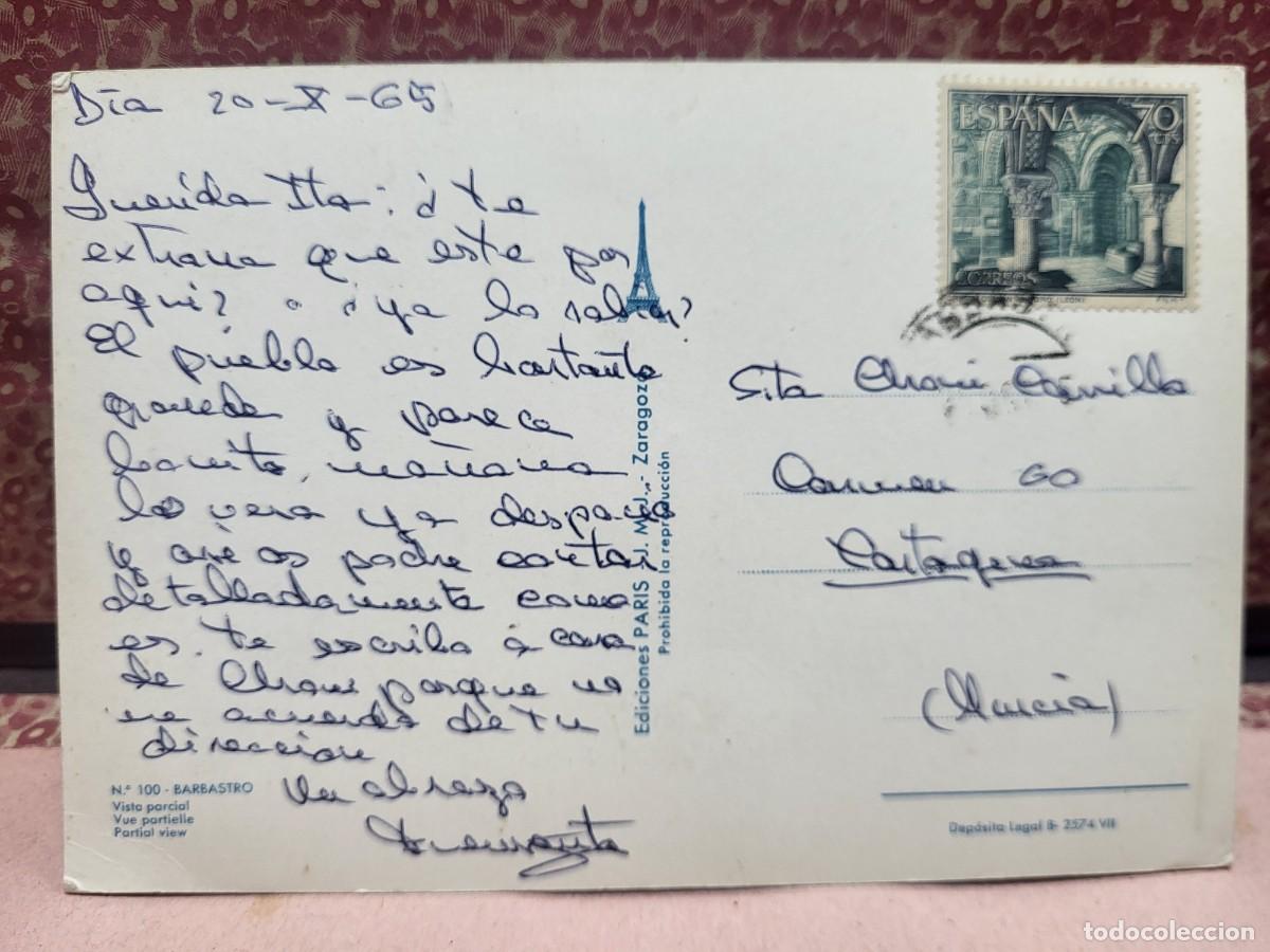 Postales: ANTIGUA POSTAL BARBASTRO EDICIONES PARIS 100 - Foto 2