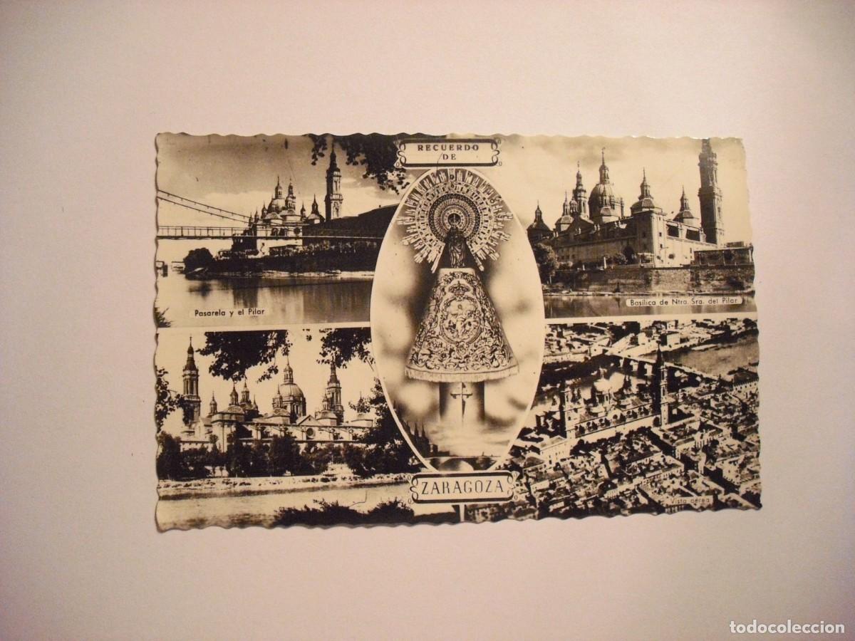 Postales: RECUERDO DE ZARAGOZA , ARRIBAS, ESCRITA - Foto 1