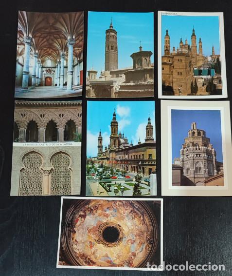 Postales: LOTE DE 7 POSTALES DE ZARAGOZA - Foto 1