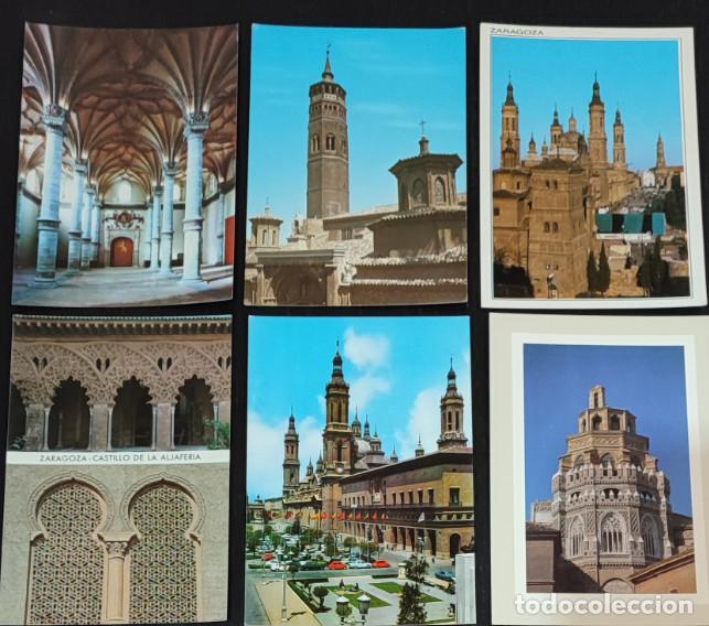 Postales: LOTE DE 7 POSTALES DE ZARAGOZA - Foto 2