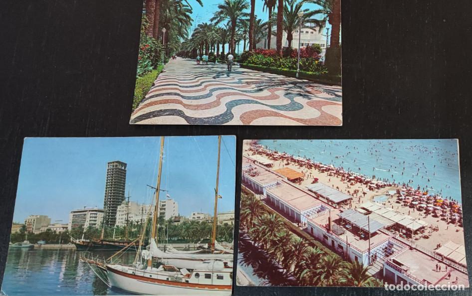 Postales: LOTE DE 3 POSTALES DE ALICANTE - Foto 1