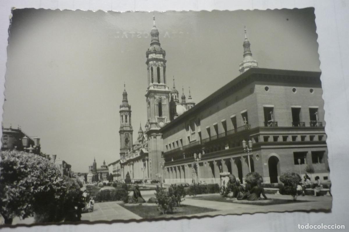 Postales: POSTAL ZARAGOZA PL.DEL PILAR CIRCULADA CM - Foto 1
