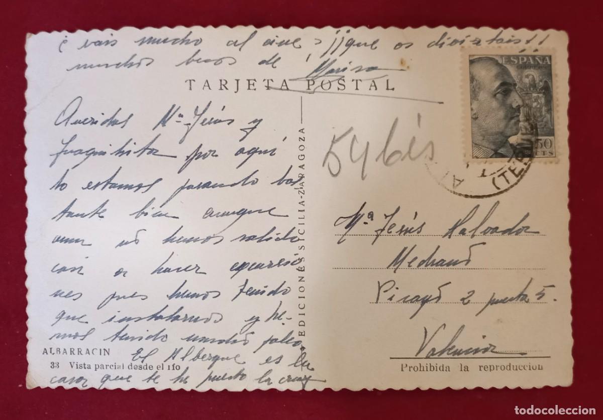 Postales: ANTIGUA POSTAL DE ALBARRACIL - Foto 2