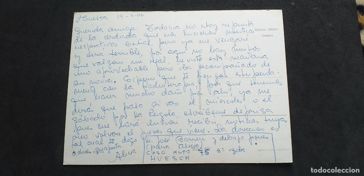 Postales: ESPA&Ntilde;A-V24-HUESCA-ESCRITA - Foto 2