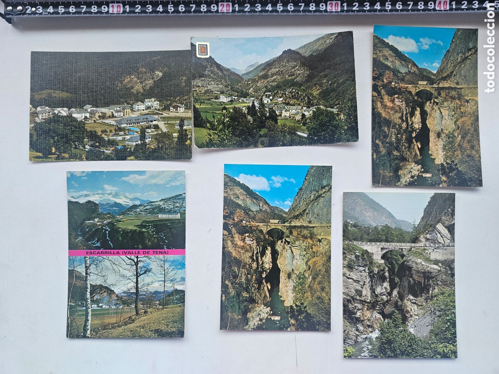 Cartoline: 6 postales de Escarrilla Valle del Tena Huesca. Pirineo Aragon&eacute;s Arag&oacute;n 1960s 1980s