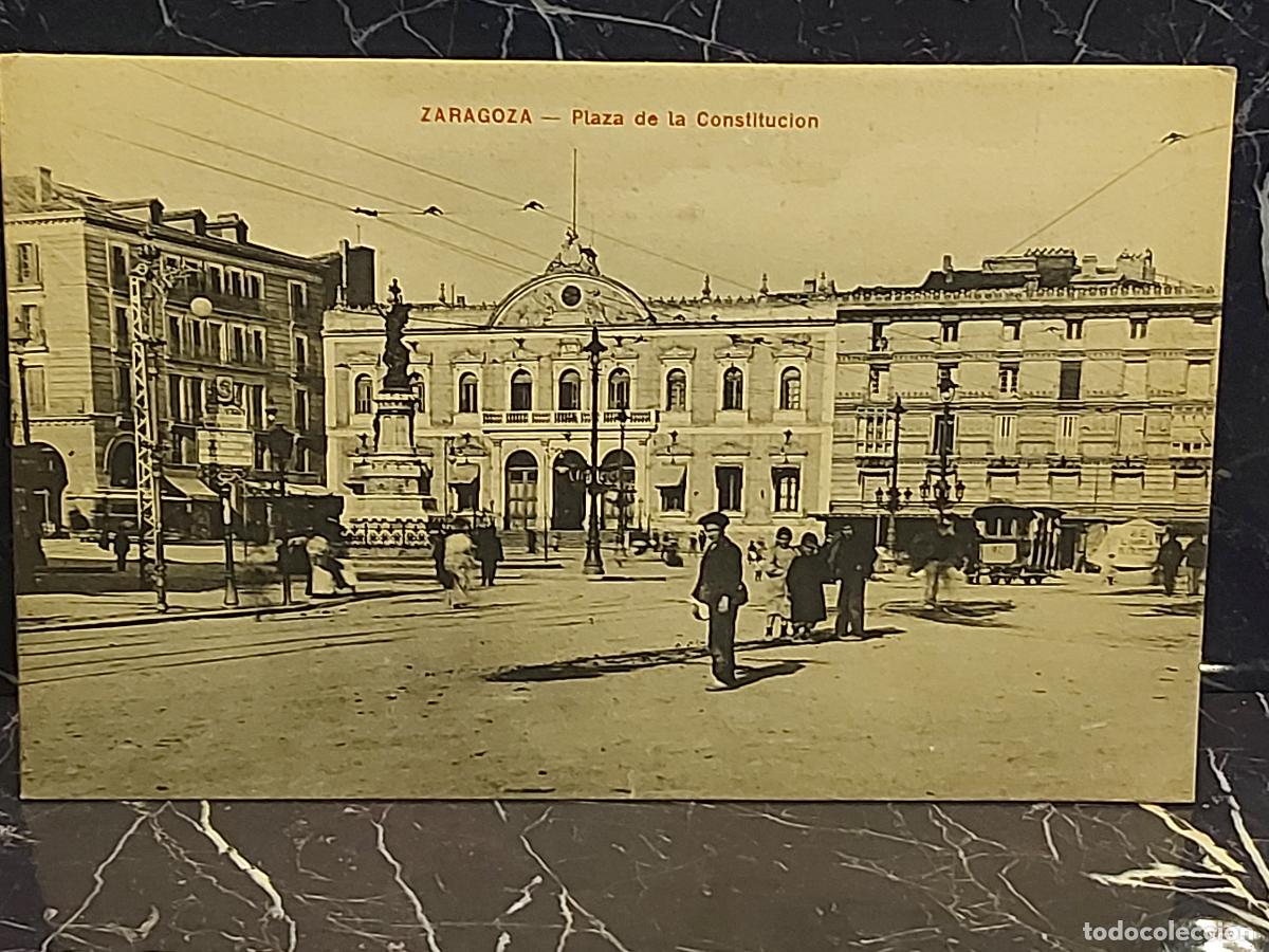 Postales: ZARAGOZA / PLAZA DE LA CONSTITUCI&Oacute;N / SIN EDITOR / PERFECTA SIN CIRCULAR - Foto 1