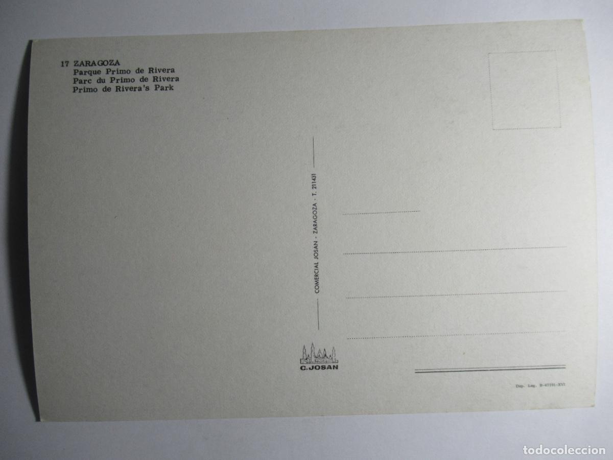 Postales: Zaragoza - Parque Primo de Rivera - Foto 2