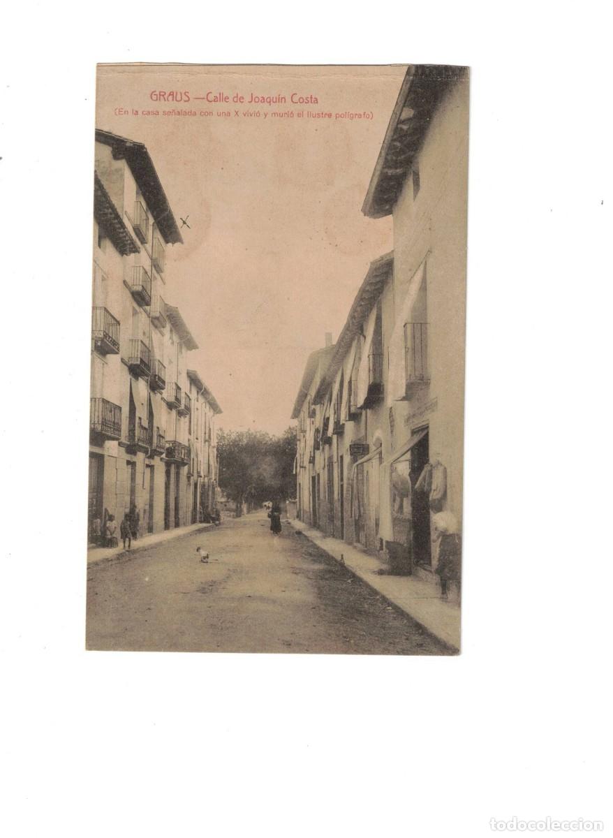 Postales: GRAUS. CALLE JOAQUIN COSTA. SAMBLANCAT - Foto 1