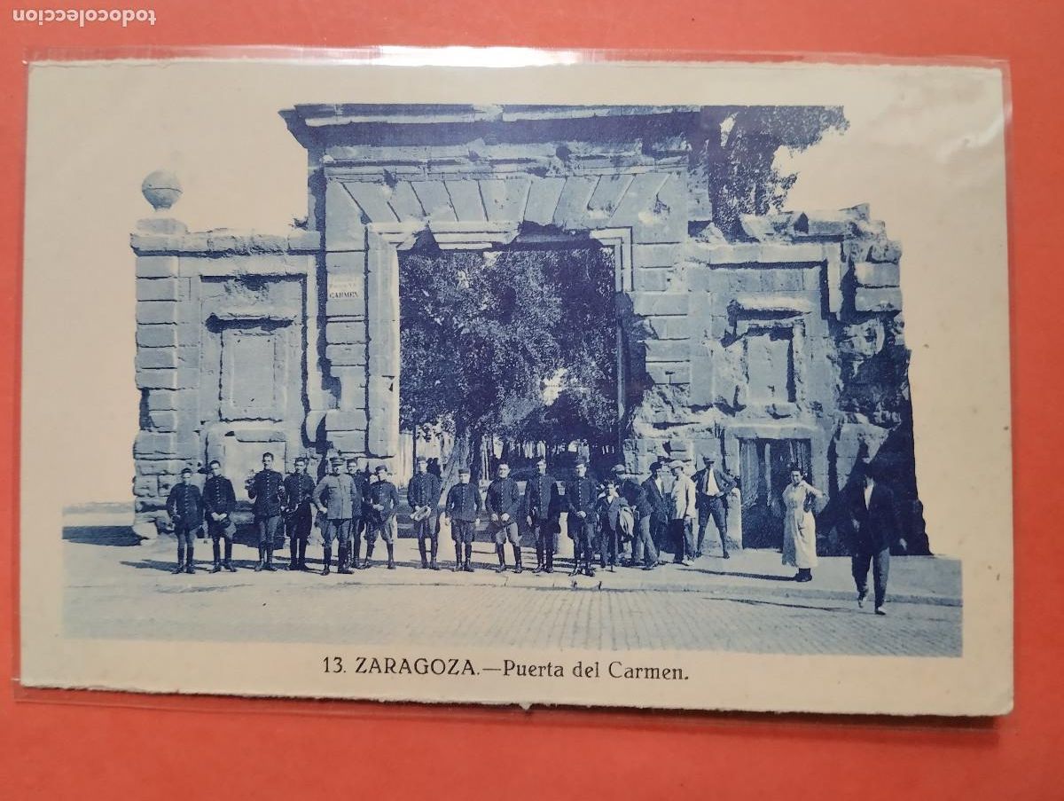 Postales: ZARAGOZA - PUERTA DEL CARMEN - Foto 1