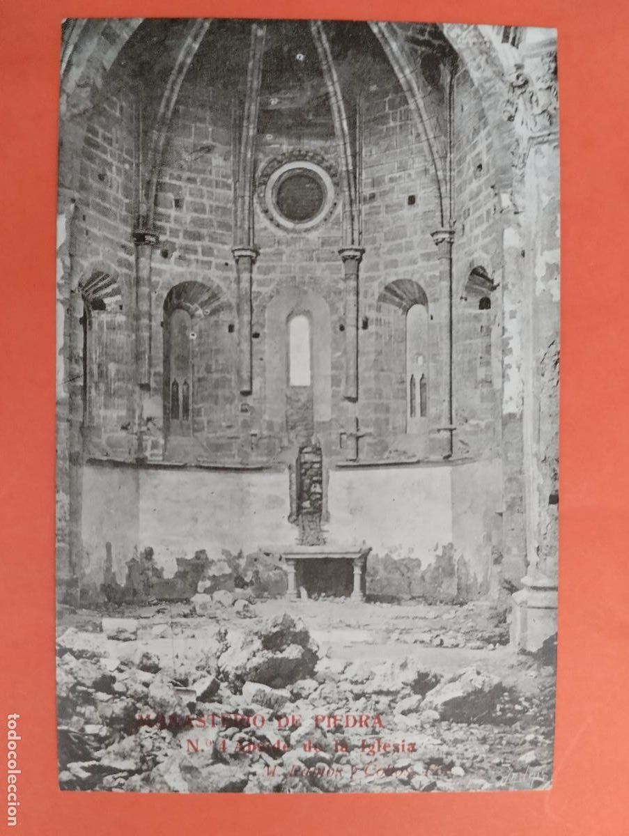Postales: MONASTERIO DE PIEDRA ZARAGOZA. ABSIDE DE LA IGLESIA, - Foto 1