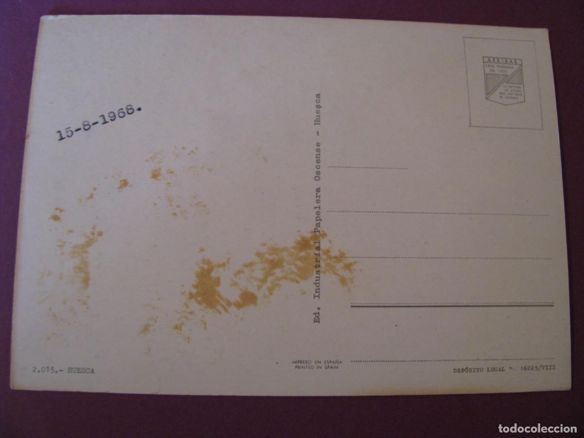 Postales: POSTAL DE HUESCA. ARRIBAS. 1968 - Foto 2