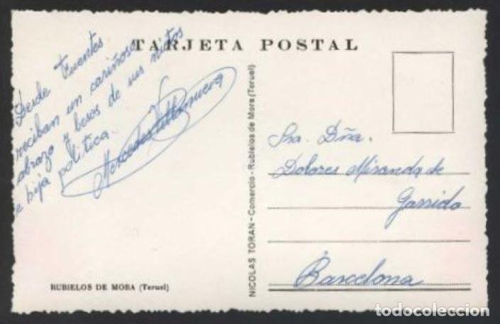 Postales: Mora de Rubielos. Ed. Nicol&aacute;s Tor&aacute;n. Escrita. - Foto 2