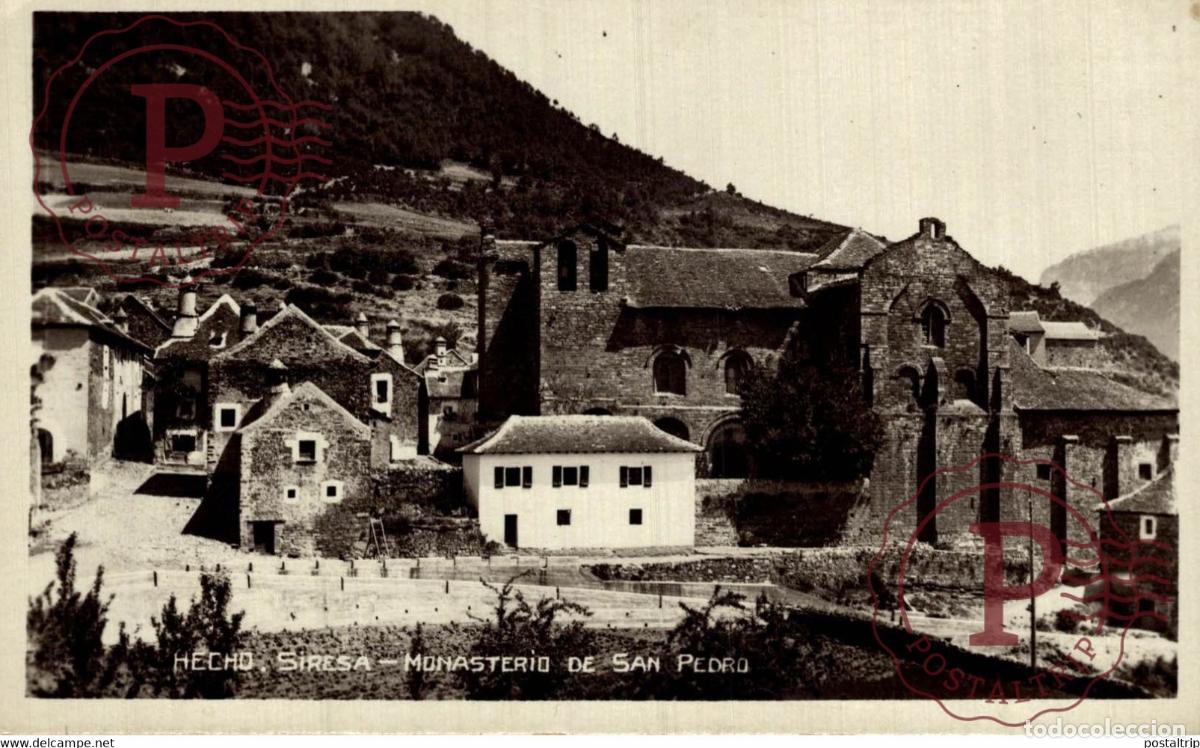Postales: HUESCA. HECHO SIRESA. MONASTERIO DE SAN PEDRO. - Foto 1