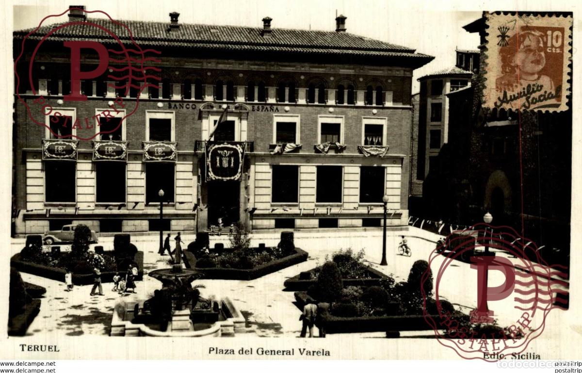 Postales: TERUEL PLAZA GENERAL VARELA - Foto 1