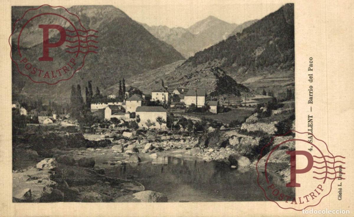Postales: HUESCA. SALLENT. BARRIO DEL PACO. - Foto 1