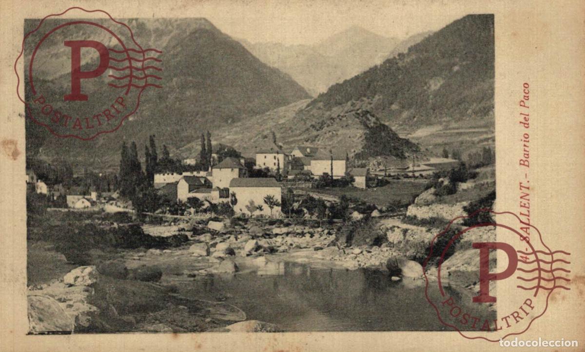 Postales: HUESCA. SALLENT. BARRIO DEL PACO. - Foto 1