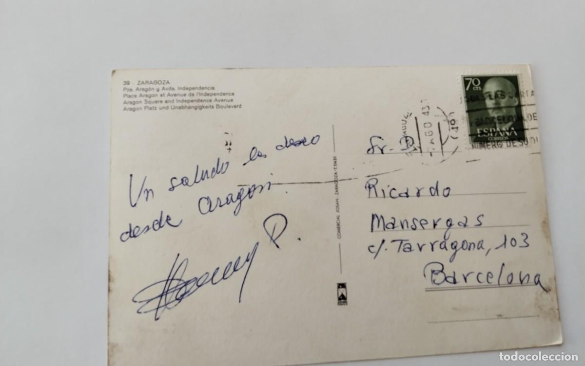 Postales: ZARAGOZA , POSTAL ANTIGUA , - Foto 3