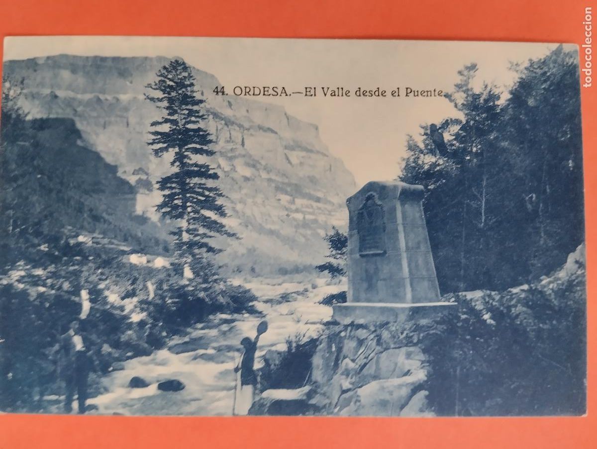 Postales: ORDESA HUESCA. EL VALLE DESDE EL PUENTE. - Foto 1