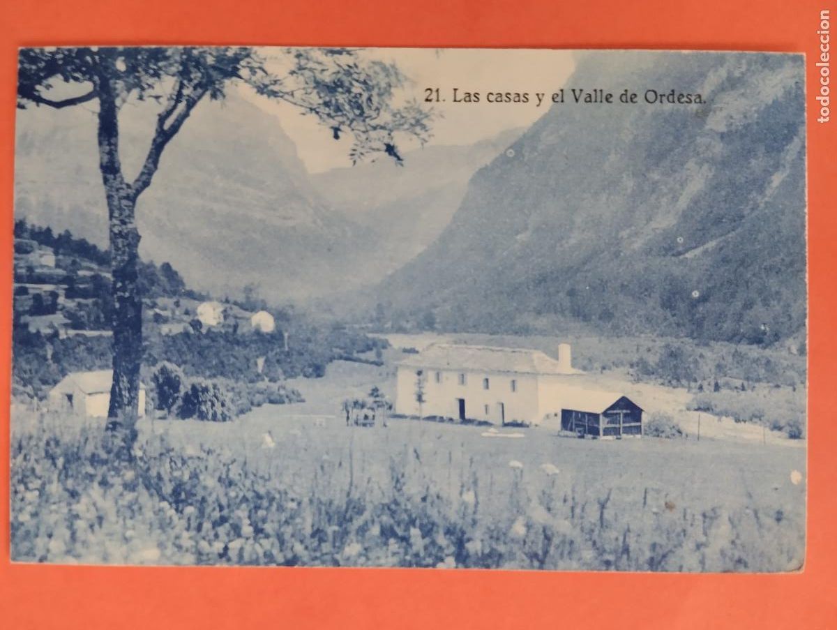 Postales: ORDESA HUESCA. LAS CASAS Y EL VALLE DE ORDESA. - Foto 1