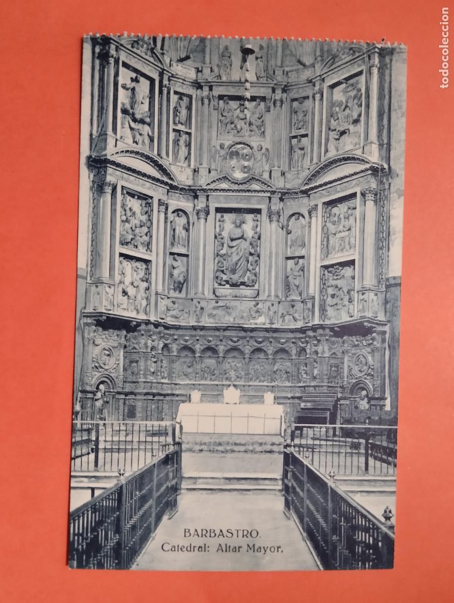 Postales: BARBASTRO HUESCA. CATEDRAL ALTAR MAYOR. - Foto 1