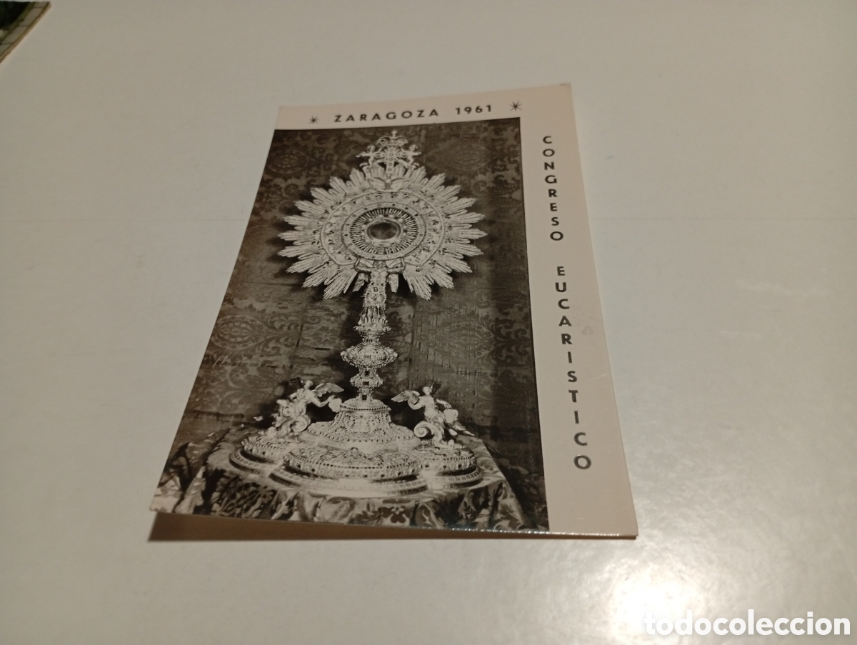 Postales: Postal Zaragoza 1961 Congreso Eucar&iacute;stico - Foto 1