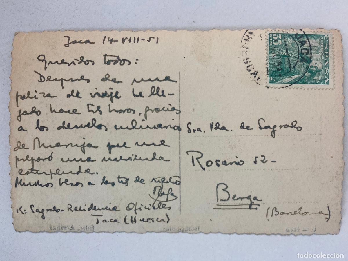 Postales: JACA - EL ROMPEOLAS - N&ordm;1, Edic. Arribas - Circulada - Foto 2